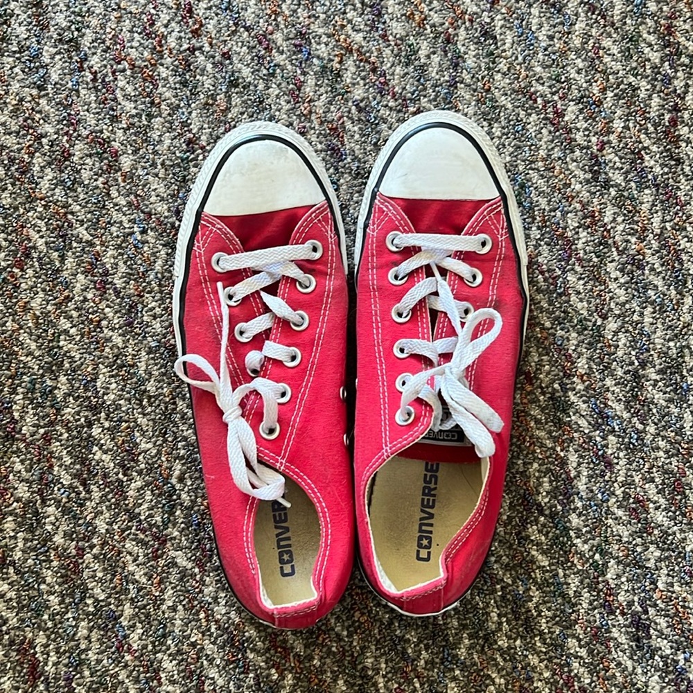 Red converse W 10, M8